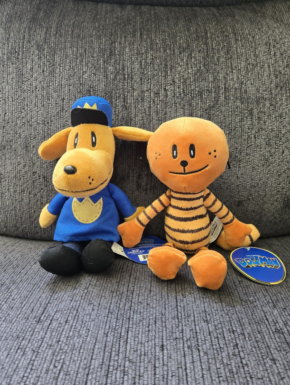 Dogman & Petey Plush Set Dreamworks Cineplex Nwt